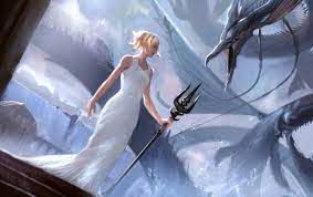Download Lunafreya With Leviathan Final Fantasy XV Wallpaper |  Wallpapers.com