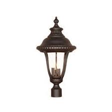 Acclaim Lighting Windsor 25 5 In H Black Gold Post Light 7277bg Post Lights Acclaim Lighting Outdoor Lighting Store