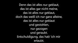 Em cdas ist alles nur geklaut, doch das weiß ich nur ganz alleine. Die Prinzen Alles Nur Geklaut Lyrics Youtube