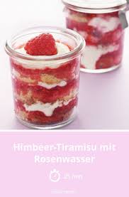 Himbeer Tiramisu Mit Rosenwasser Rezept Lebensmittel Essen Himbeer Tiramisu Himbeeren