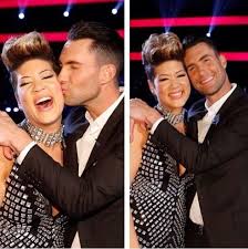 Adam Levine And Tessane Chin Team Adam Winners Tessanne Chin Bob Marley Adam Levine