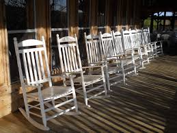 The Front Veranda At Cochino Lodge Rocking Chairs At Their Best Great View Of The Lake Rocking Chair Lodge Front Verandah