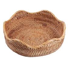 Ships free orders over $39. Home Garden Wicker Rattan Basket Hand Woven Bread Tray Tabletop Food Fruit Vegetable Serving Home Decor