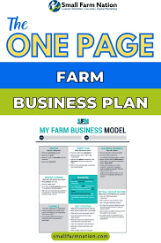 During the writing of a farm business plan, you'll develop an overall vision and mission for your business. One Page Farm Business Plan Farm Websites Marketing Support For Farm Craft Food Businesses