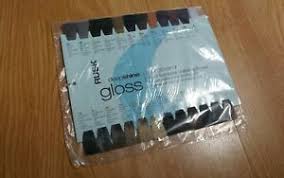 Details About Rusk Deepshine Gloss 5 In 1 Swatch Card Hair Swatches Brand New