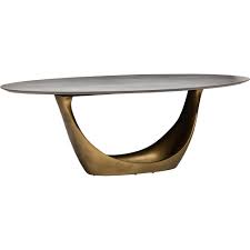 Montana Dining Table Gray Gold Base High Fashion Home In 2020 Dining Table High Fashion Home Dining