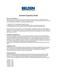 Cable In Conduit Chart Image Master Cable And Service
