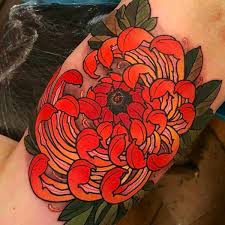 Clean And Elegant Looking Chrysanthemum Tattoo Elliottwells Chrysanthemum Flower Oriental Chrysanthemum Tattoo Japanese Flower Tattoo Tattoos