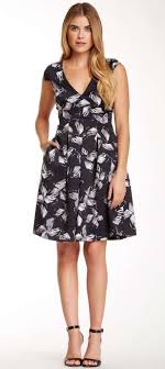 Halston Heritage Floral Printed Surplice Cocktail Dress Dresses Halston Heritage Nordstrom Dresses