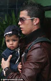 Cristiano ronaldo's ex wife irina shayk, son cristiano ronaldo jr and new girlfriend cassandre davis. Cristiano Ronaldo Takes Charge Of His Baby Son And Girlfriend Irina Shayk Gets A Cuddle Too Daily Mail Online