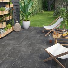Carrelage Sol Exterieur Forte Effet Pierre Bleue Noir Monastere L 30 X L 30 Cm En 2020 Sol Exterieur Carrelage Sol Carelage Exterieur