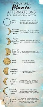 Powerful Moon Affirmations Moon Magic Modern Witch Witchcraft