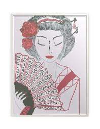 Geisha Cross Stitch Pattern