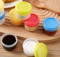 4Pcs Mini Clear Plastic Jars with Leakproof Lids, Reusable ...