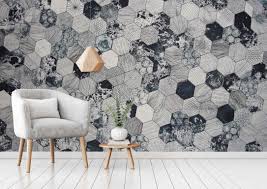 Altigen Sekilli Ve Ici Desenli Geometrik Duvar Kagidi 2020 Duvar 3d Duvar Kagidi Duvar Kagidi