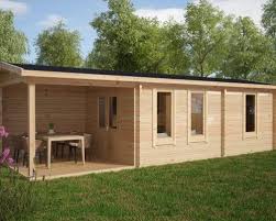 Holzhaus Hansa Holiday Camping 18m2 3 X 9 M 70mm Hansagarten24 Gartenhaus Holzhaus Haus