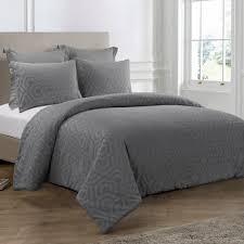 Best quality cotton comforter sets with best quality cotton comforter sets with discount price. Donna Sharp Seville 3 Piece Grey Cotton King Comforter Set Y00719 The Home Depot