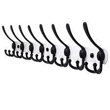 The materials and instructions are as follows: Dseap Wall Mounted Coat Rack 8 Tri Hooks Heavy Duty Stainless Steel Long Coat Hook For Coat Hat Towel Robes Mudroom Farmhouse Goals