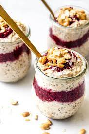 Berry Overnight Oats Delicious Breakfast Recipes Overnight Oats Healthy Tasty