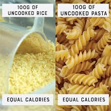 Boss Gym 100g Of Uncooked Rice Vs 100g Uncooked Pasta Facebook