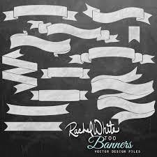 Banner Ribbon Vector Black And White Banners Ribbons Vector Illustrations 36 Images In Black Etsy Vector Illustration Grayscale Illustration