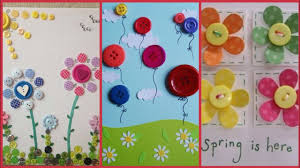 Today, we're talking card decoration design: Beautiful Button Craft Stylish Greeting Card Decoration Ideas Youtube