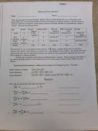 Describe a chemical reaction using words and symbolic equations. Balancing Nuclear Equations Practice Answers Tessshebaylo