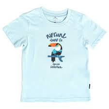 Rip Curl Animoulous Groms Short Sleeve T Shirt Blue Xtremeinn