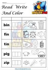 Middle vowel practice pages from www.freewordwork.com. 100 Free Cvc Worksheets Activities And Games Making English Fun