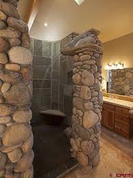 That's why my kitchen is two inches higher than the rest of the house. 20 Rock Shower Ideas Bathrooms Remodel Bathroom Design House Bathroom