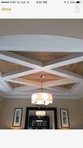 wood and painted custom coffered ceiling detail diningroomremodelingdiy smallwoodworking home ceiling coffered ceiling ceiling detail