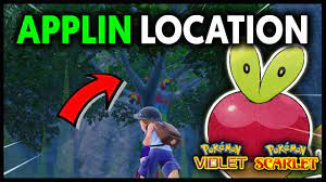 WHERE TO FIND APPLIN ON POKEMON SCARLET AND VIOLET - YouTube