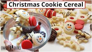 In a large bowl using a hand mixer, beat butter and sugar together until light and fluffy, then stir in flour. 3 Ingredient Mini Christmas Cookie Cereal Sugar Cookie Cereal Youtube