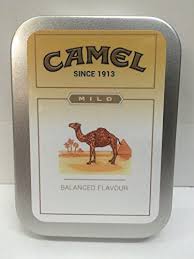 Camel is a cigarette brand which appeared in 1913. Camel Mild Retro Advertising Brand Cigarette Old Retro Vintage Packet Design Balanced Flavour Egypt Silver Hinged Lid 2oz Tobacco Storage Tin Buy Online In Japan At Desertcart Jp Productid 50038548