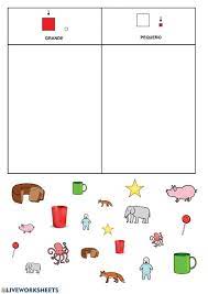 Problemas de sumas, ejercicios, fichas y actividades para aprender a sumar. Clasificacion Por Tamanos Ficha Interactiva Actividades Escolares Actividades Interactivas Actividades Para Preescolar