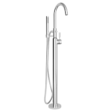 Our modern acrylic freestanding tubs are manufactured of 5mm thick sanitary grade precision acrylic extrusions that are considerably heavier in comparison to those found in most other products. American Standard Cadet Single Handle Floor Mounted Freestanding Tub Filler With Handshower Reviews Wayfair Ca