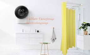 Looking for new shower curtains? Baoyouni Curved Shower Curtain Rod Suction Cups L Shape Bathroom Curtain Rod Bar Telescopic Rod Metal Corner Shower Rod Amazon De Home Kitchen