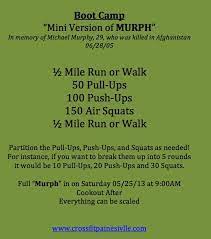Complete the workout with an online class Pin By Erica E On Wod Crossfit Murph Workout Crossfit Workouts Fun Workouts