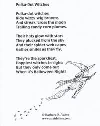 Poem read on a good witch : Polka Dot Witches My Blog Childrens Poetry Kids Poems Funny Poems