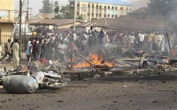 Image result for Four persons killed, five others sustain injuries in Borno suicide attack"