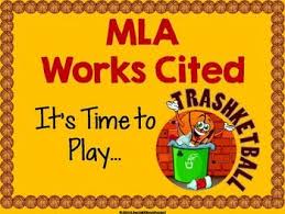 Mla Works Cited Trashketball Review Game Trashketball Review Games Combining Sentences Review Games
