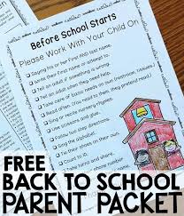Free Back To School Parent Packet Simply Kinder Kindergarten Orientation Education Quotes For Teachers Teaching Calendar