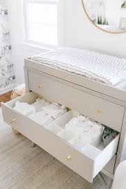 This Mid Century Dresser In Grey With Gold Hardware Is Beautiful Available At Ella Elliot Toronto Ph Bebek Odasi Kiz Bebek Mobilya Bebek Odasi Duzenleme