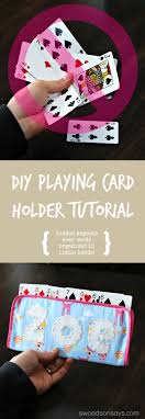 • download your diy playing card holder for card games or board games free plans here: Diy Playing Card Holder For Kids Tutorial Playing Card Holder Diy Playing Cards Sewing For Kids