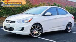 What fits my 2015 hyundai accent? Rimtyme Custom Wheels Tires 2015 Hyundai Accent 18 Sitting On Vct V48 Chrome