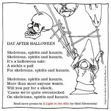 Day After Halloween Shel Silverstein Halloween Lesson Shel Silverstein Poems Silverstein Poems