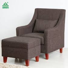 Ainfox folding ottoman sleeper guest bed upholstered in linen fabric with stereo lines, full and comfortable. High End Newest Upholstery Wooden Hotel Single Sofa With Ottoman China Leisure Sofa Relax Sofa Made In China Com