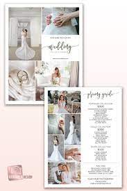 Wedding Collections Template For Photographers Photoshop Template Wedding Packages Pricing Template Wedding Photography Pricing Templates Pricing Guide Photography Photography Pricing