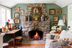 We have included pictures of electric fireplaces in homes that will provide some creative inspiration for your project. My Houzz Creativity Flows In A New Hampshire Cottage Farmhouse Living Room New York By Rikki Snyder Houzz