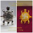 Customized made tortoise gold ring product image
